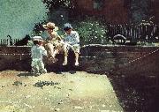 Winslow Homer Boys and kittens china oil painting artist